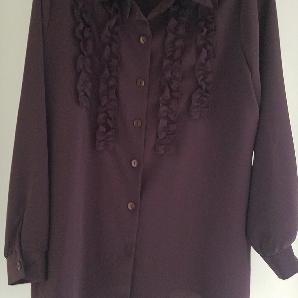 Vintage Maggie Sweet Blouse with Ruffles / 5 For $20